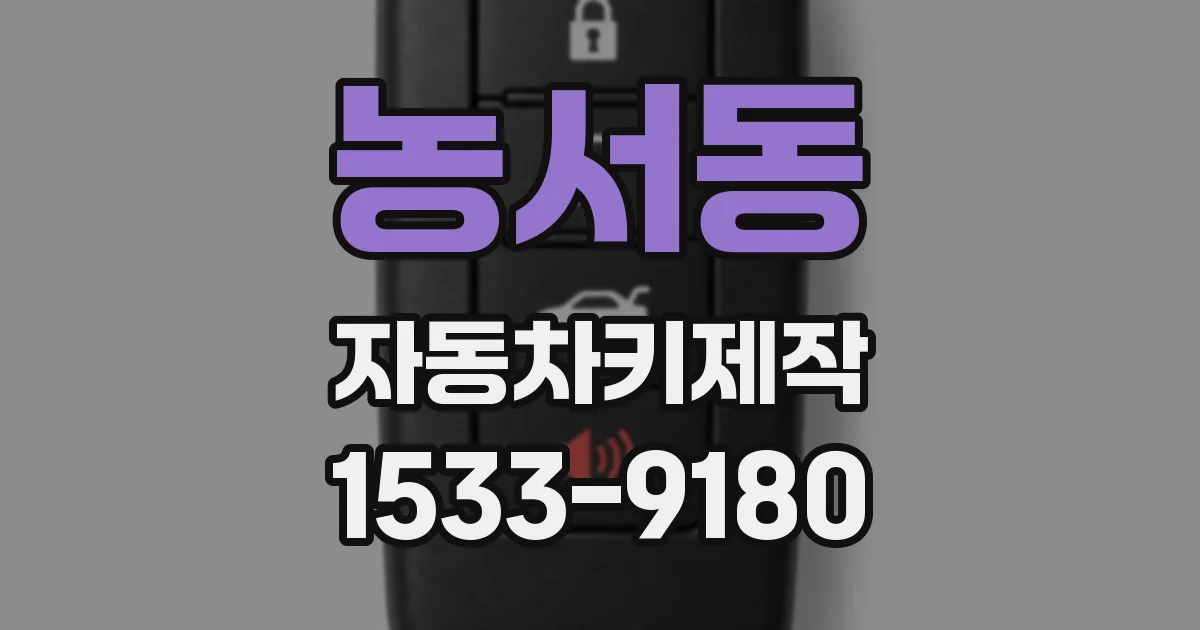 농서동 자동차키제작