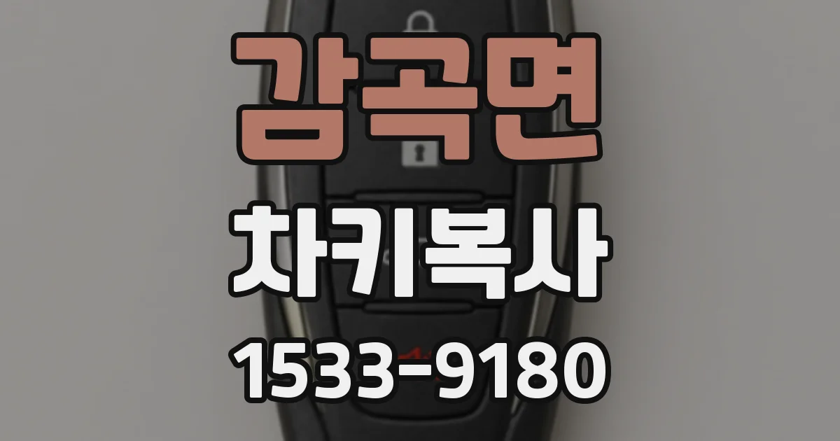 감곡면 차키복사