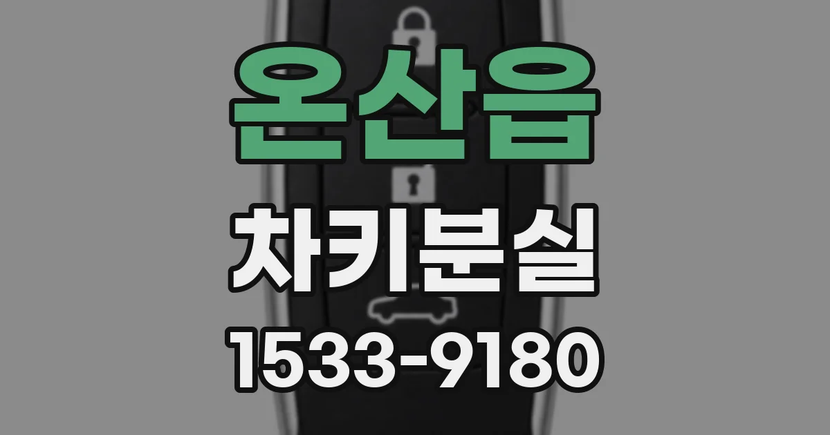 온산읍 차키분실