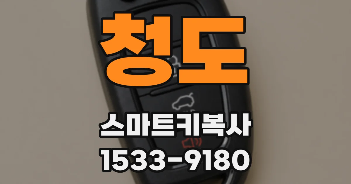 청도 스마트키복사