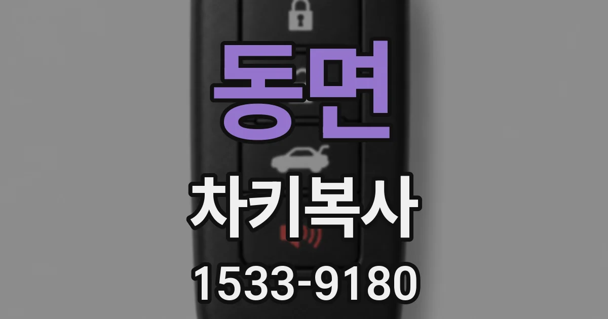 동면 차키복사