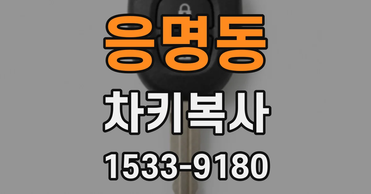 응명동 차키복사