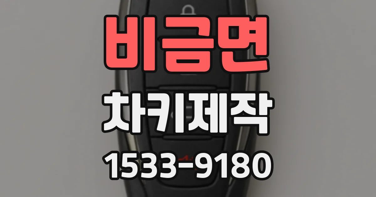 비금면 차키제작