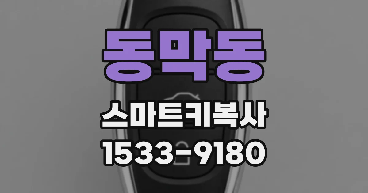 동막동 스마트키복사