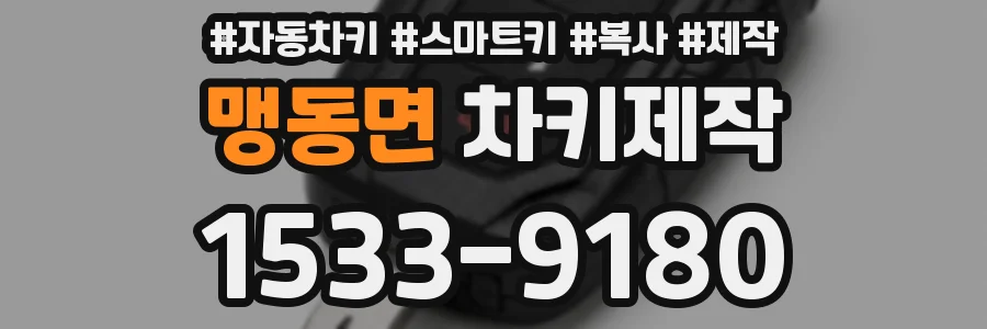 맹동면 차키제작