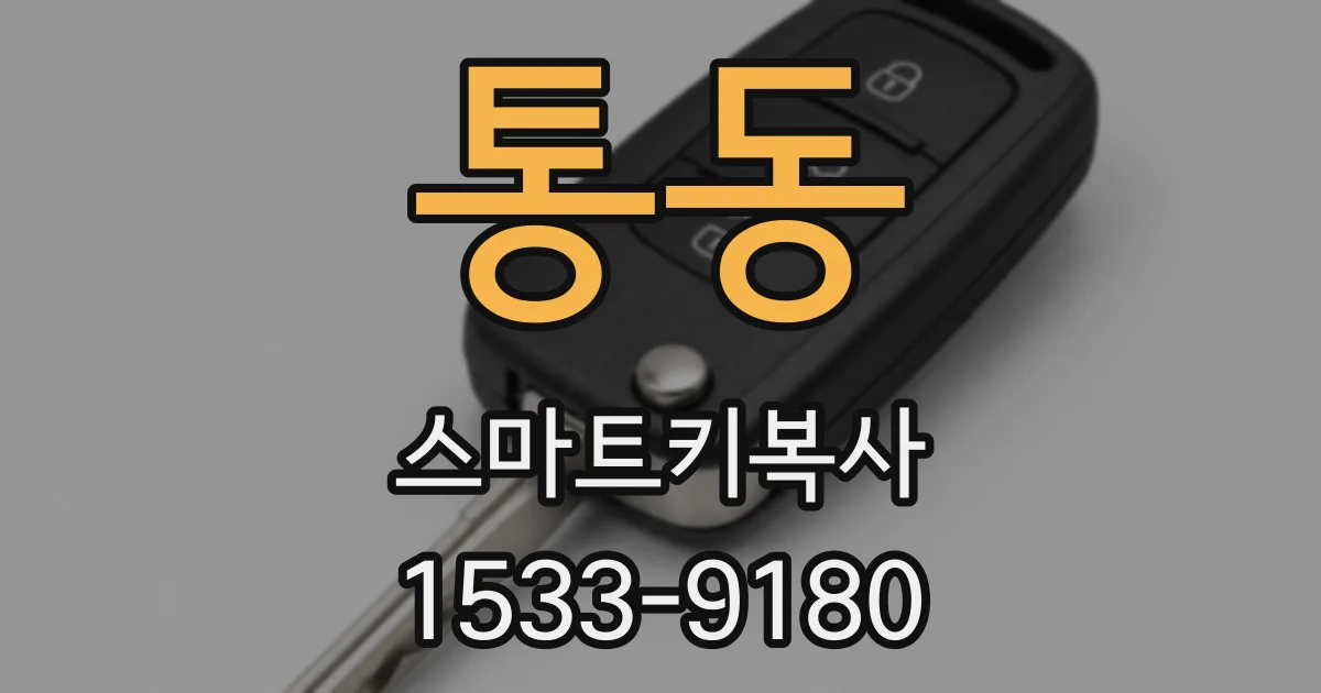 통동 스마트키복사