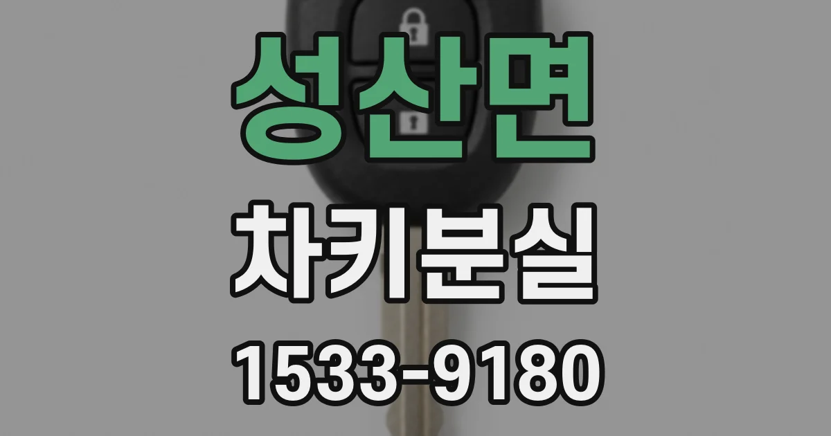 성산면 차키분실