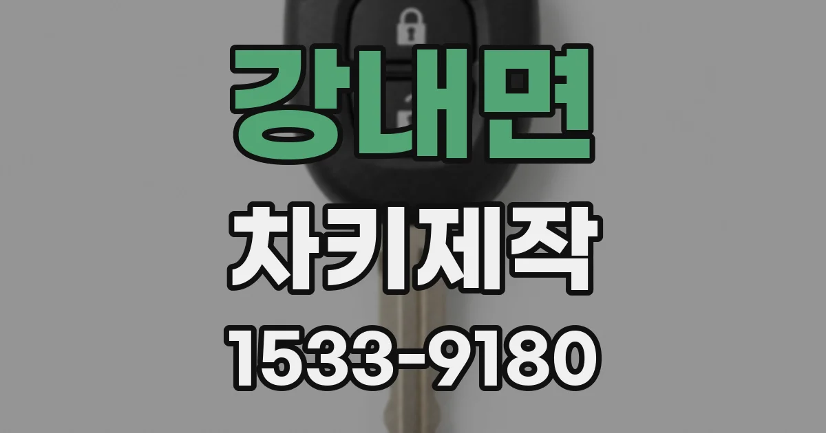 강내면 차키제작