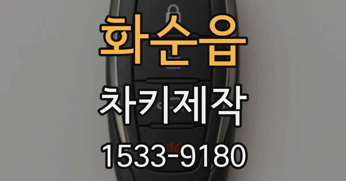화순읍 차키제작