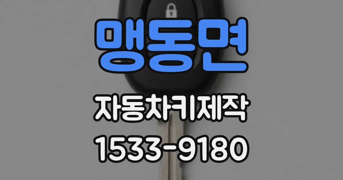 맹동면 자동차키제작