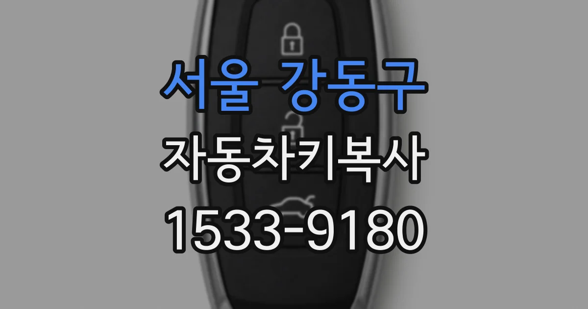 서울 강동구 자동차키복사