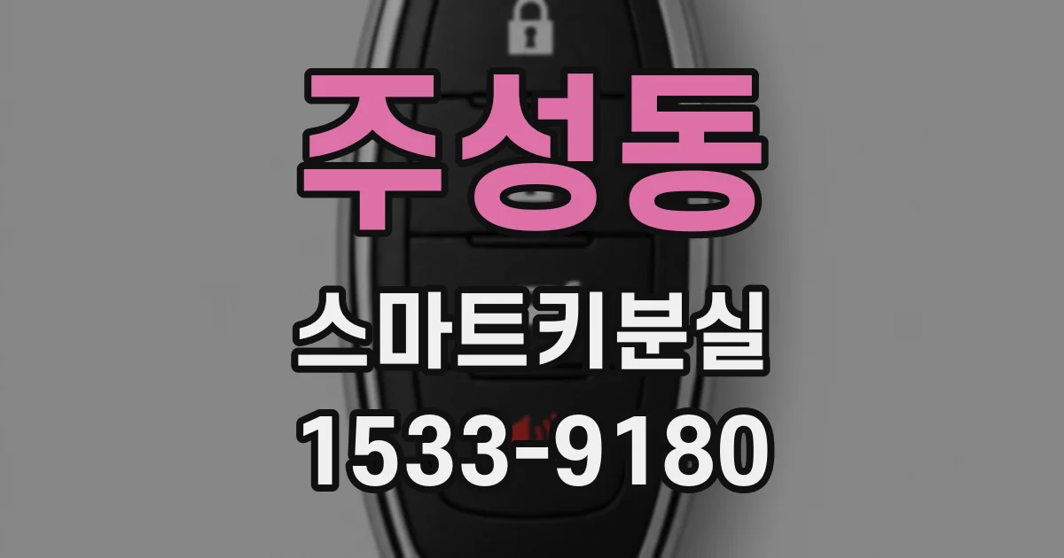 주성동 스마트키분실