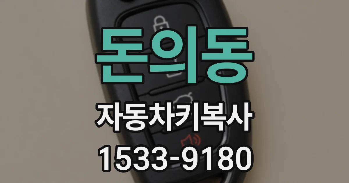 돈의동 자동차키복사
