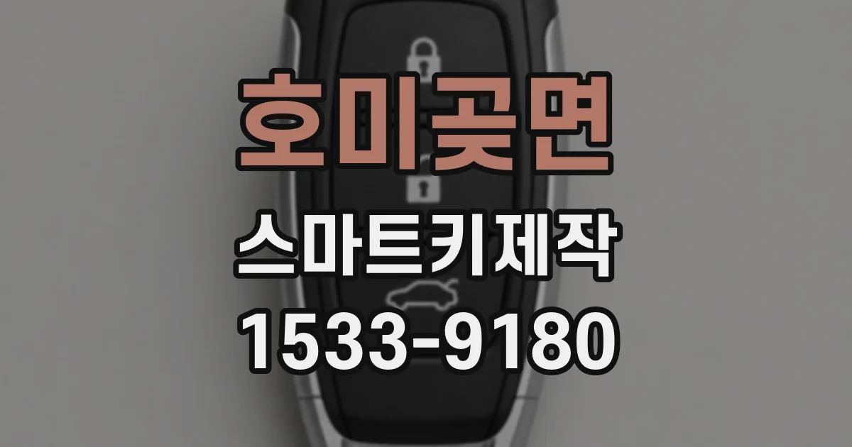 호미곶면 스마트키제작