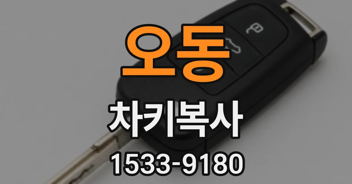 오동 차키복사