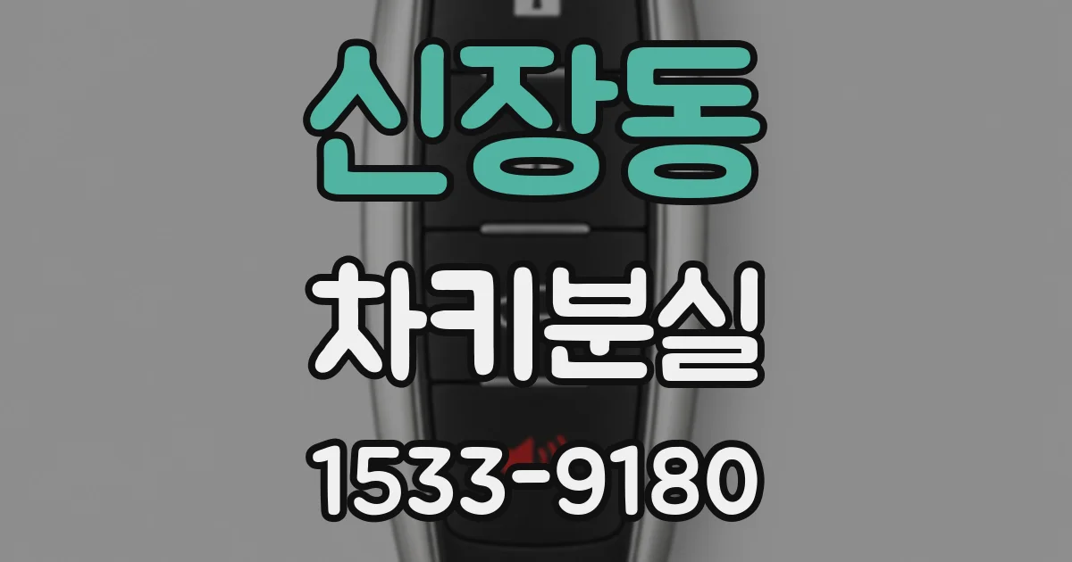 신장동 차키분실