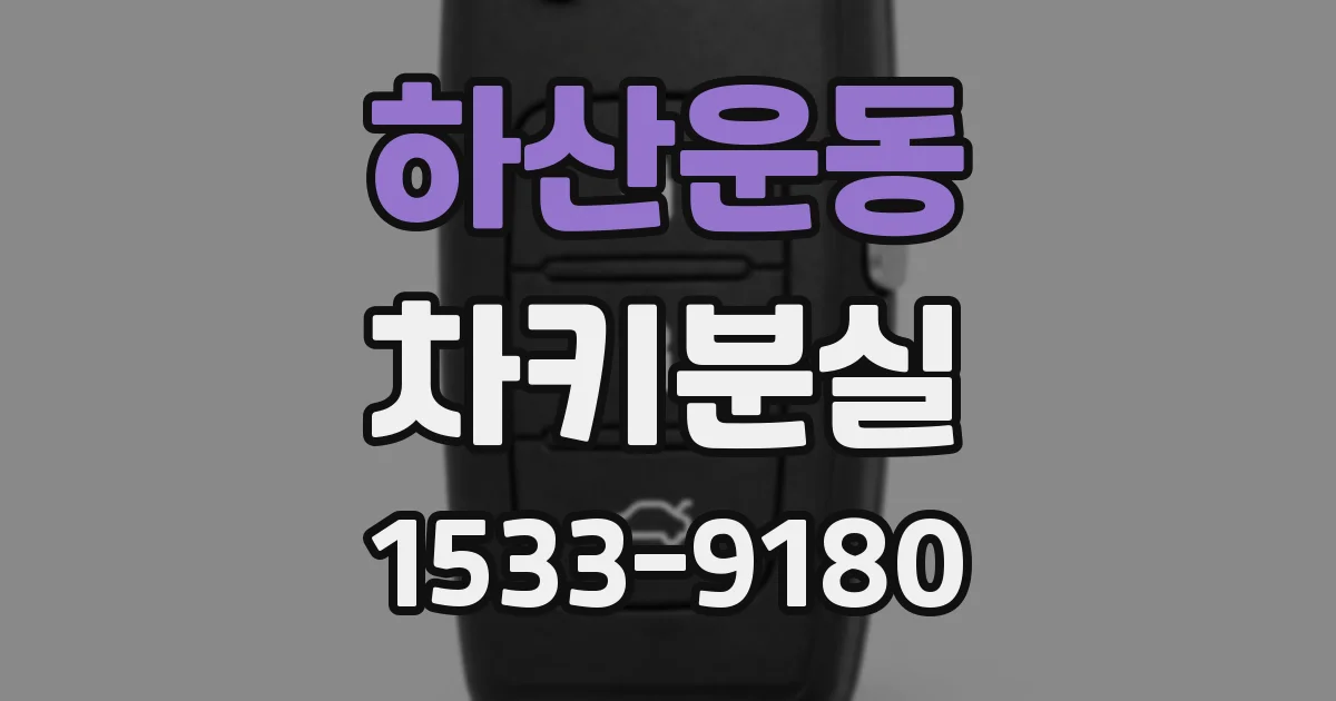 하산운동 차키분실