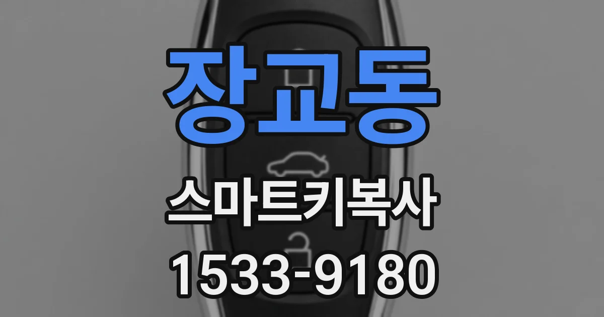 장교동 스마트키복사