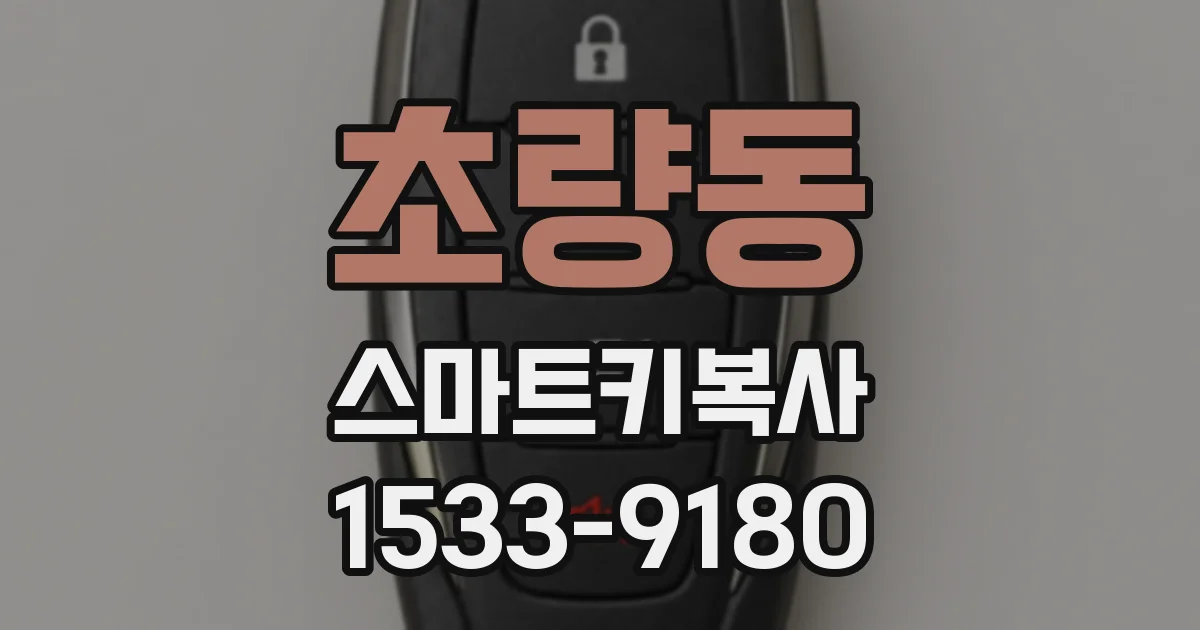초량동 스마트키복사