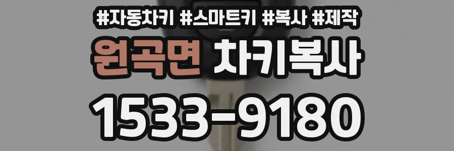 원곡면 차키복사