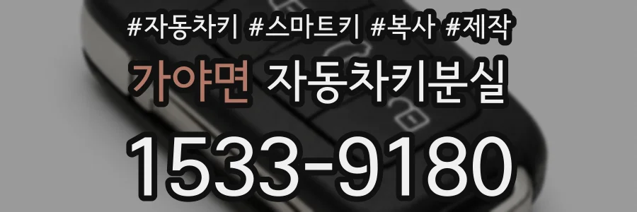 가야면 자동차키분실