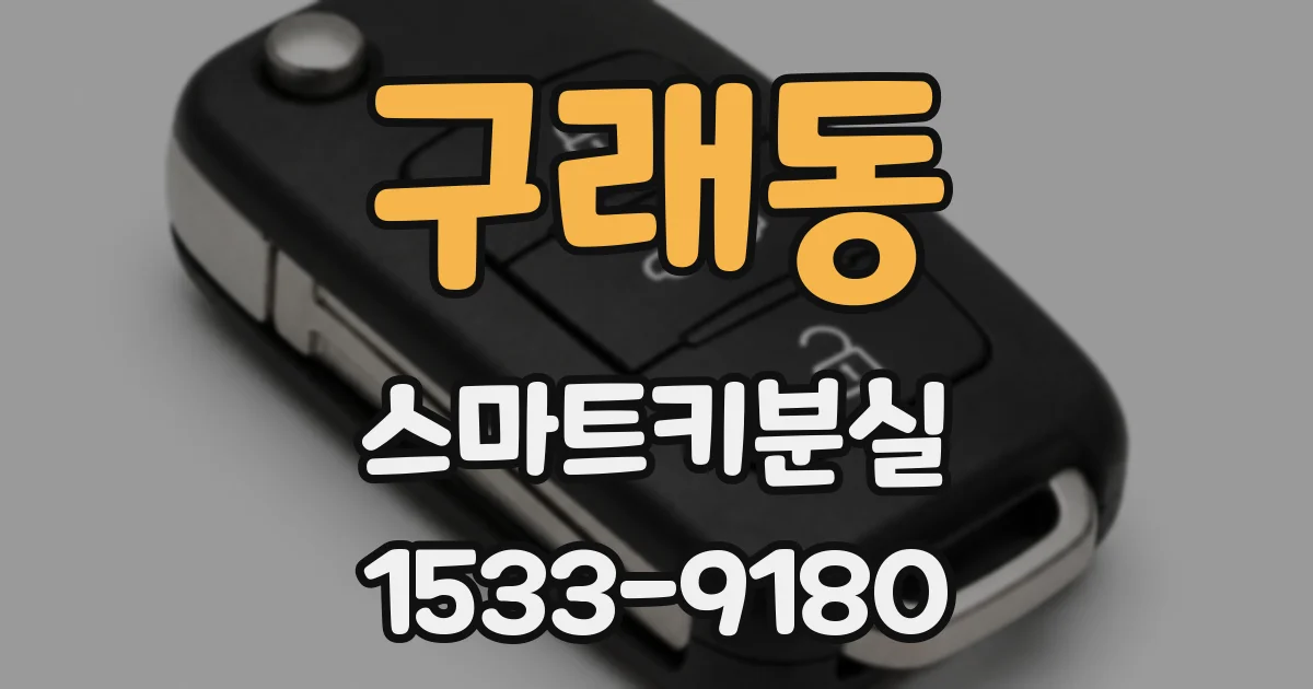 구래동 스마트키분실