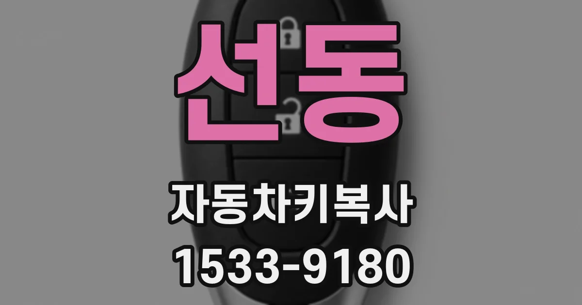 선동 자동차키복사