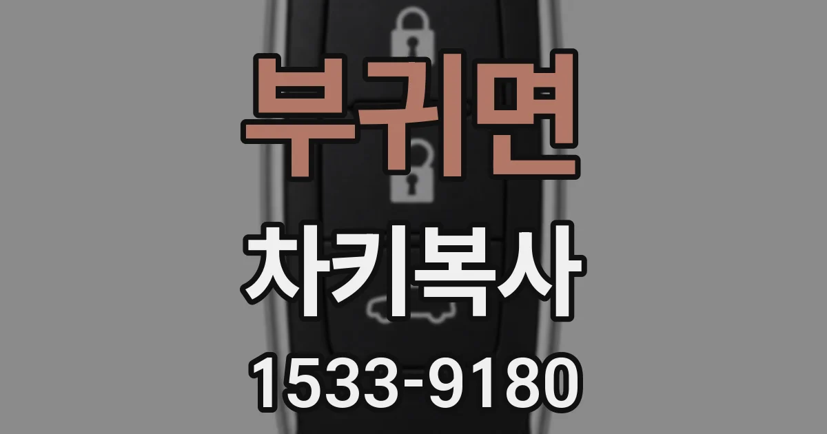 부귀면 차키복사