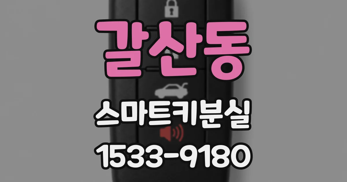 갈산동 스마트키분실