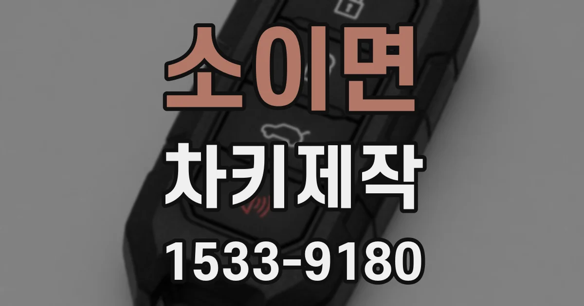 소이면 차키제작