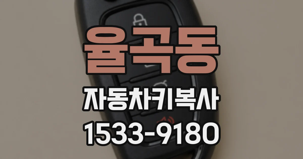 율곡동 자동차키복사