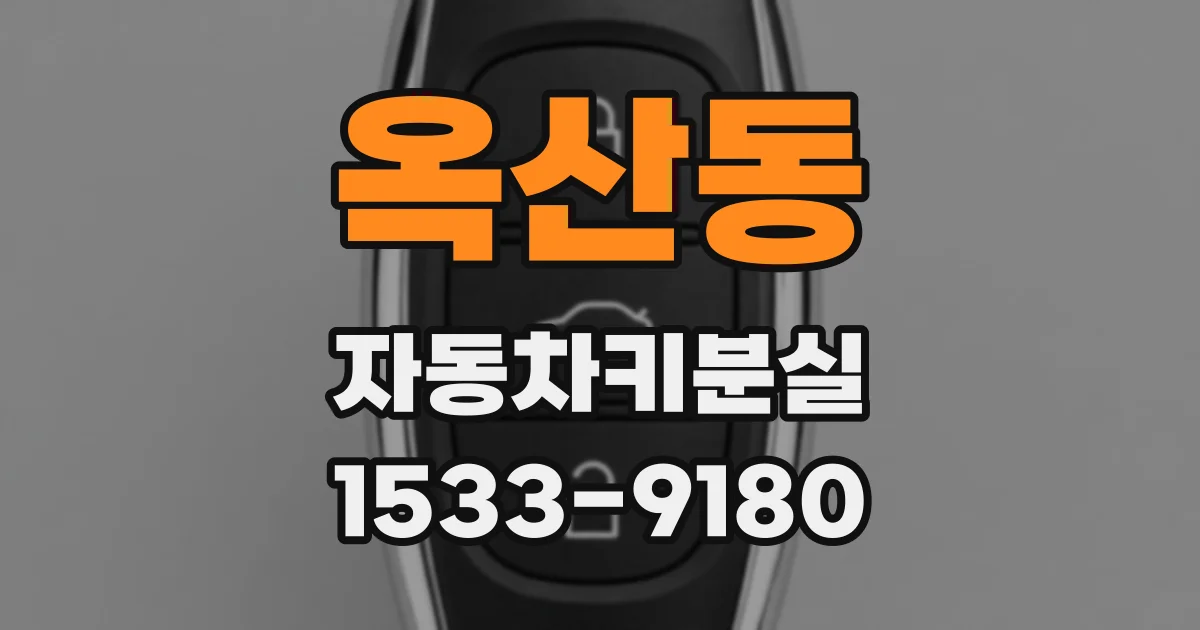 옥산동 자동차키분실