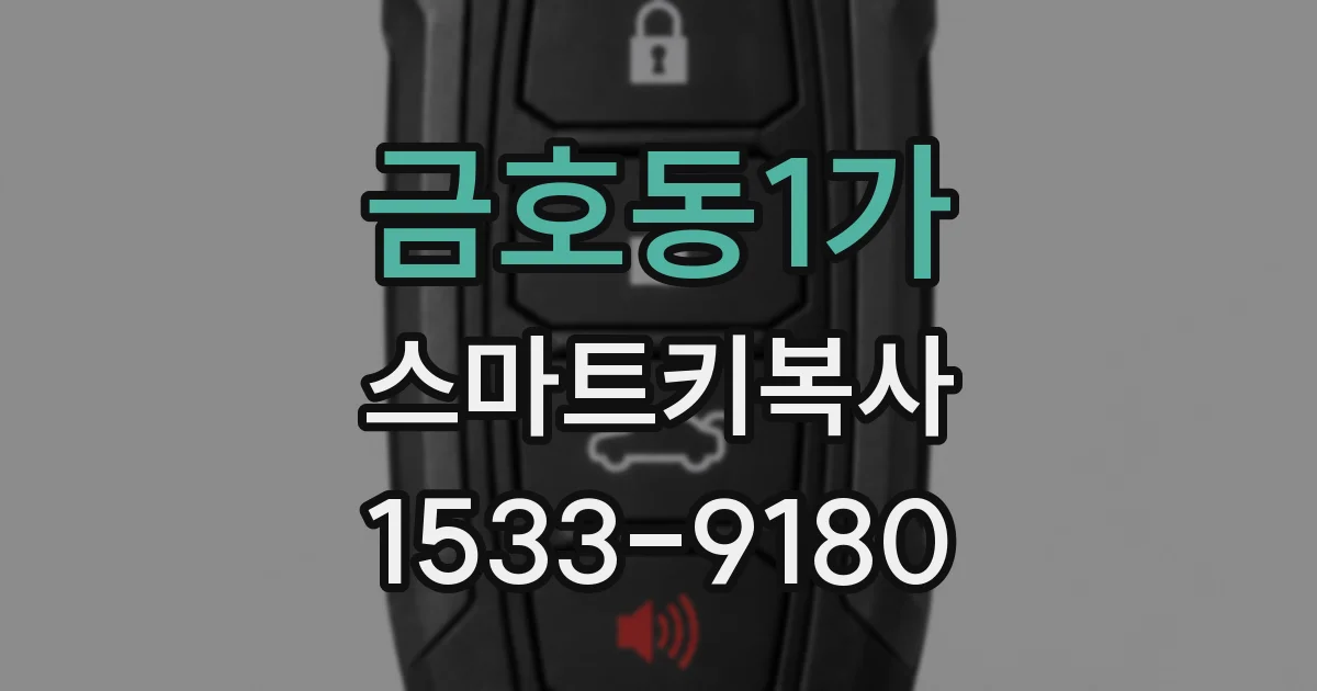 금호동1가 스마트키복사