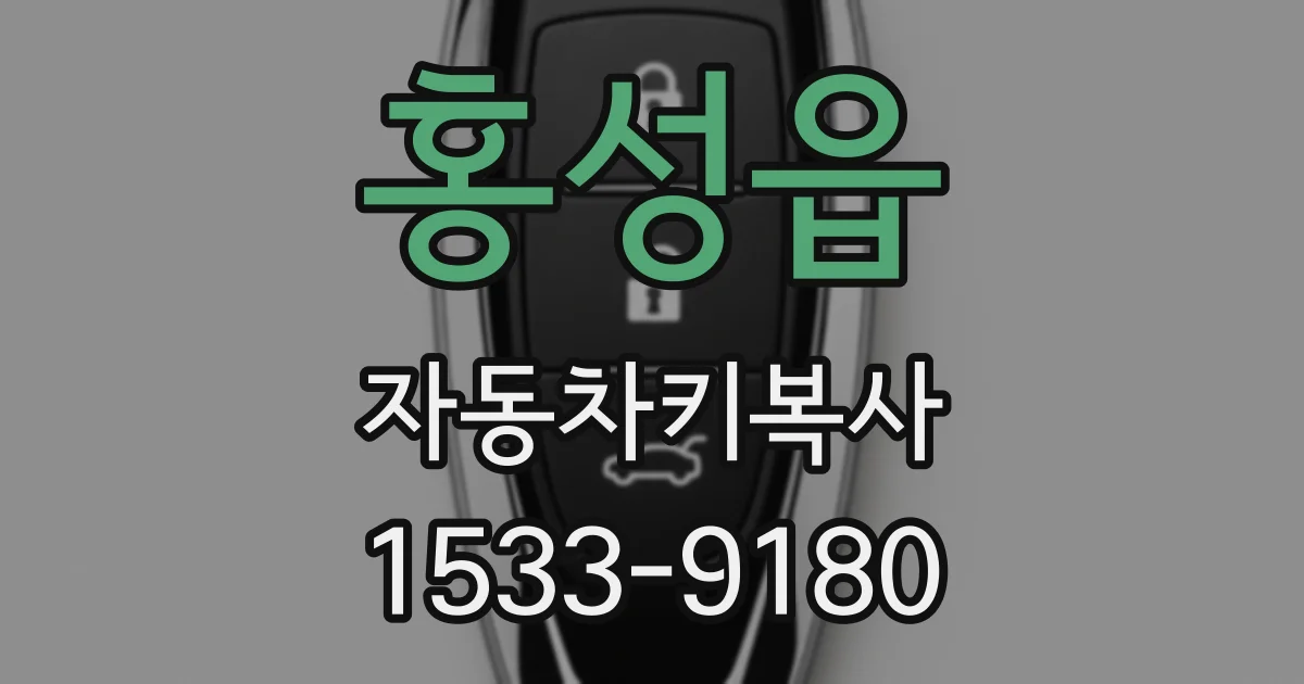 홍성읍 자동차키복사