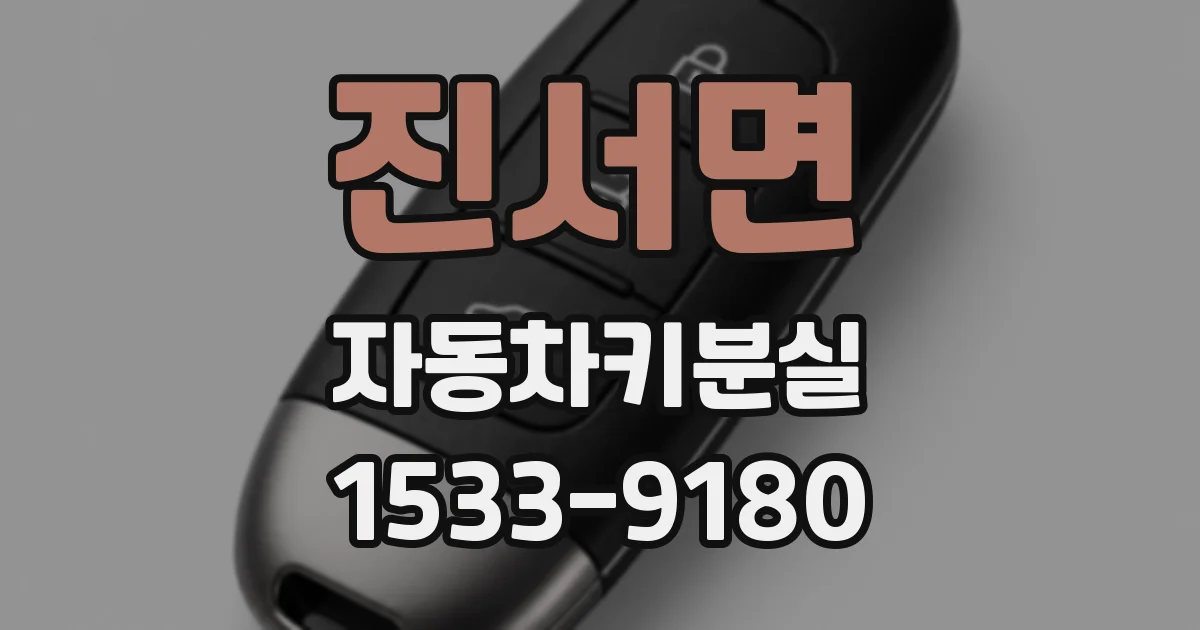 진서면 자동차키분실