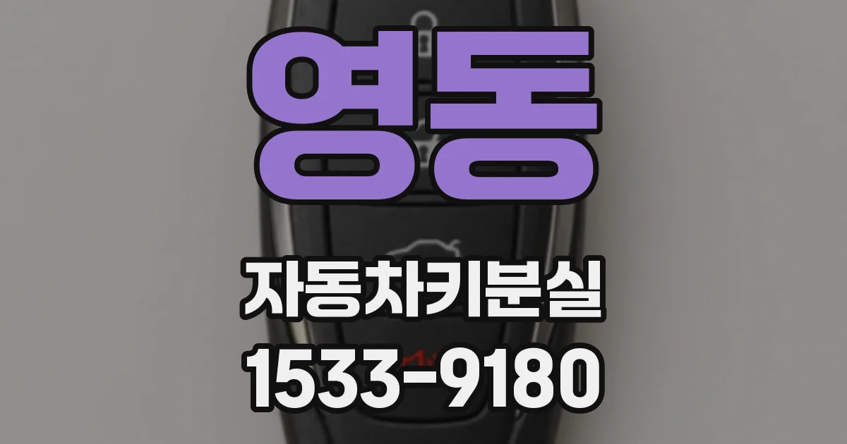 영동 자동차키분실