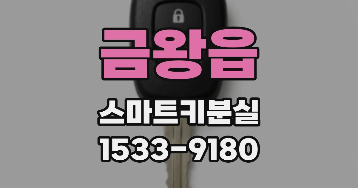 금왕읍 스마트키분실