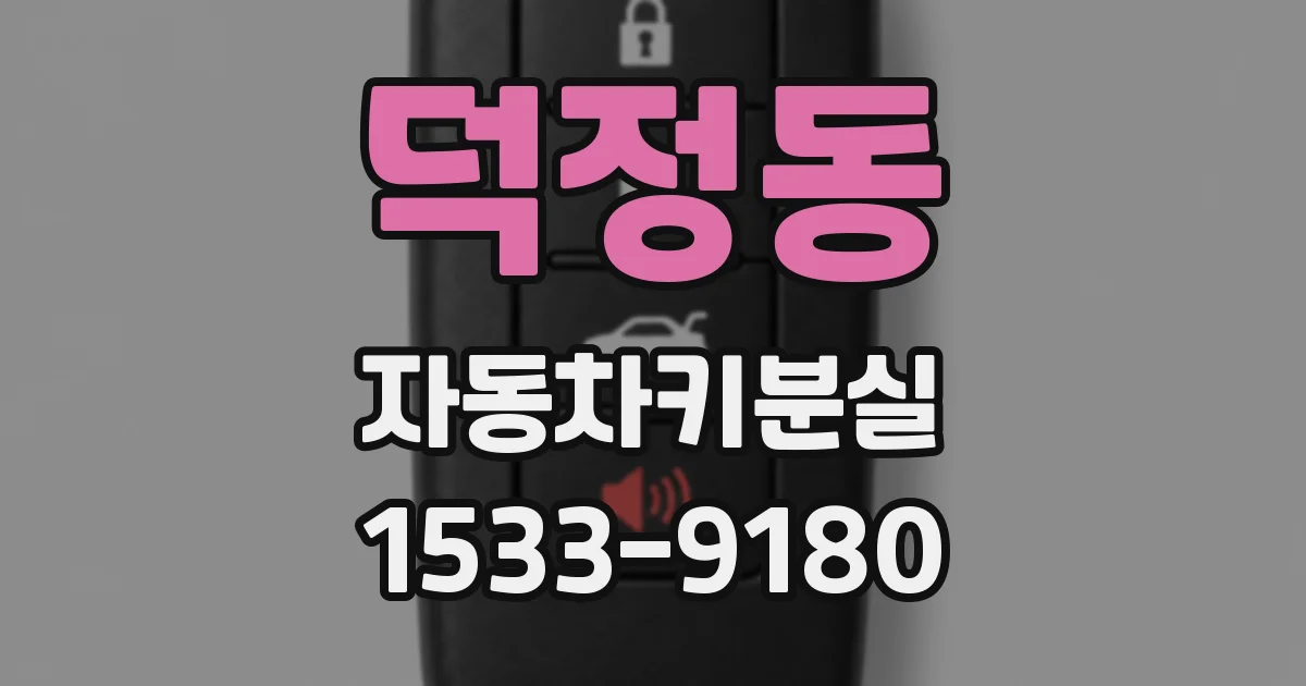 덕정동 자동차키분실