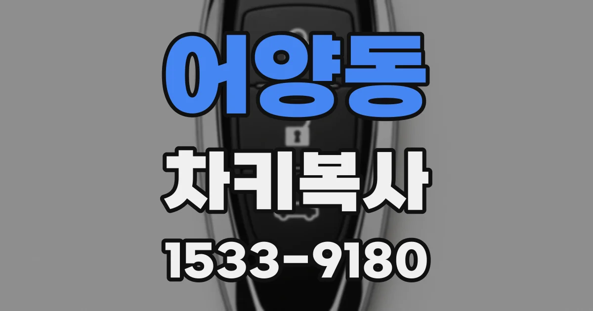 어양동 차키복사
