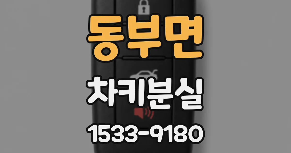 동부면 차키분실