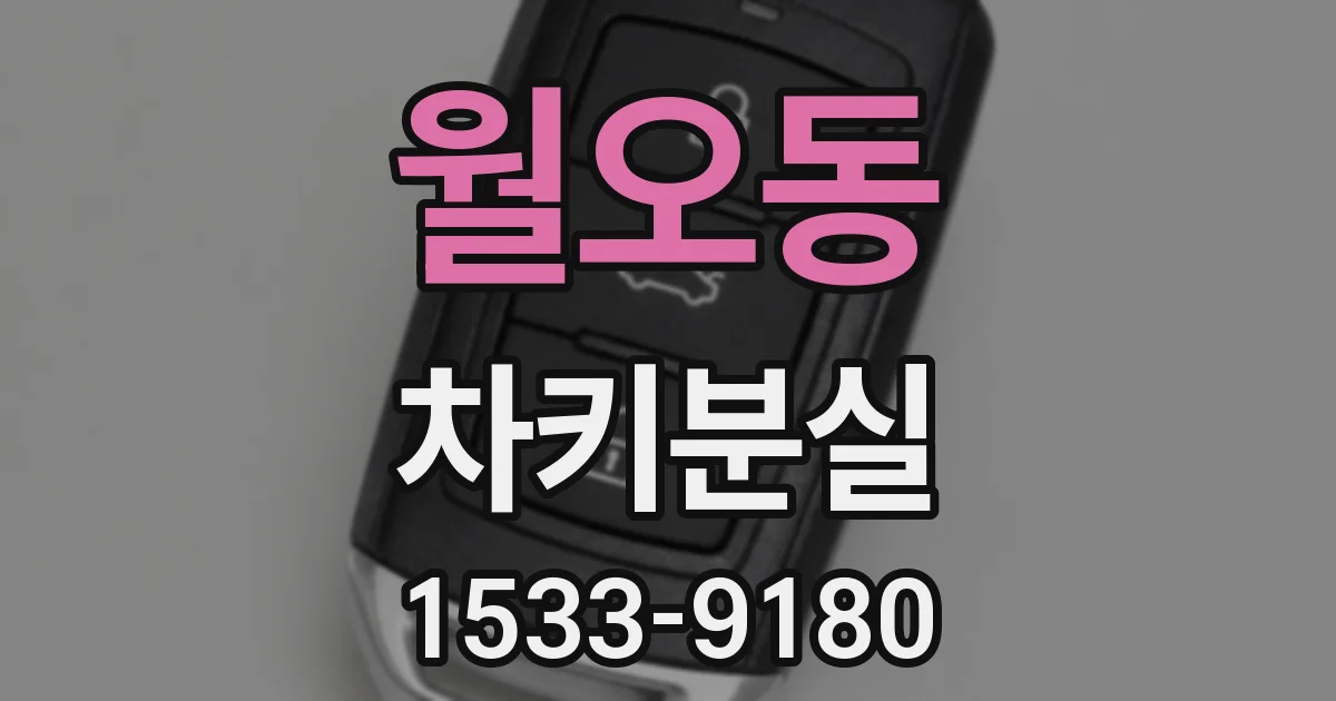 월오동 차키분실