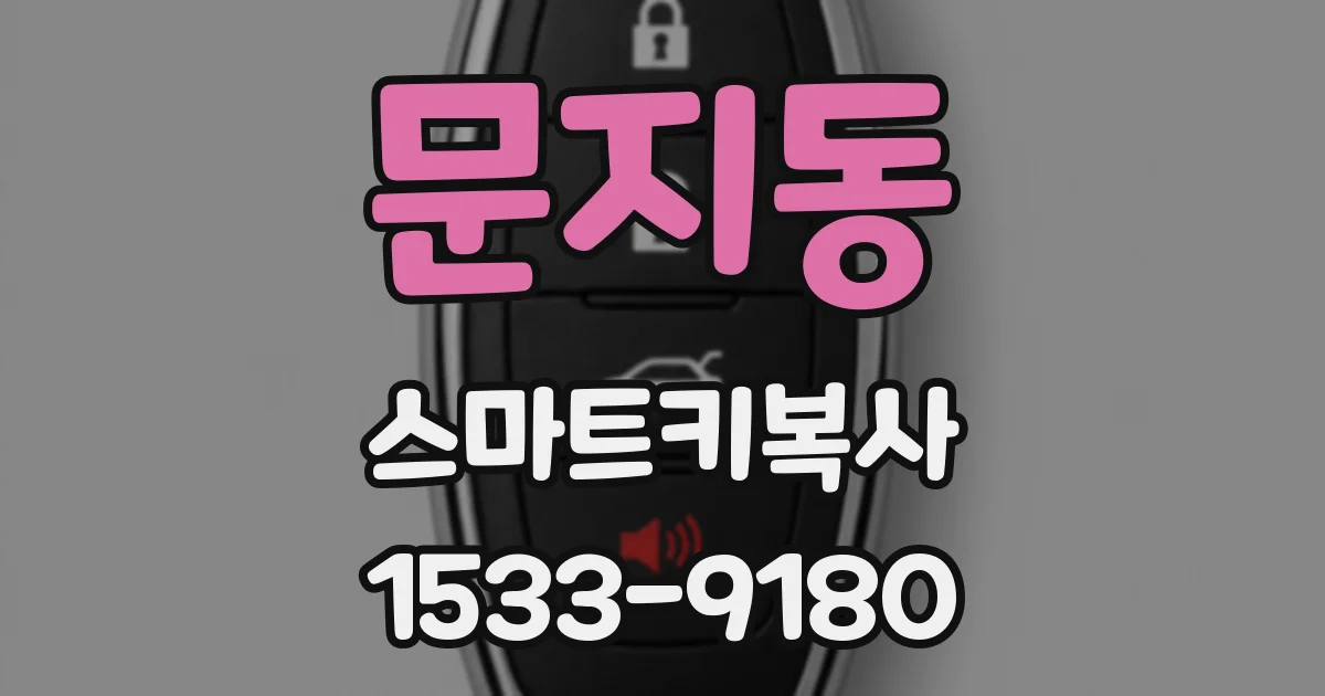 문지동 스마트키복사