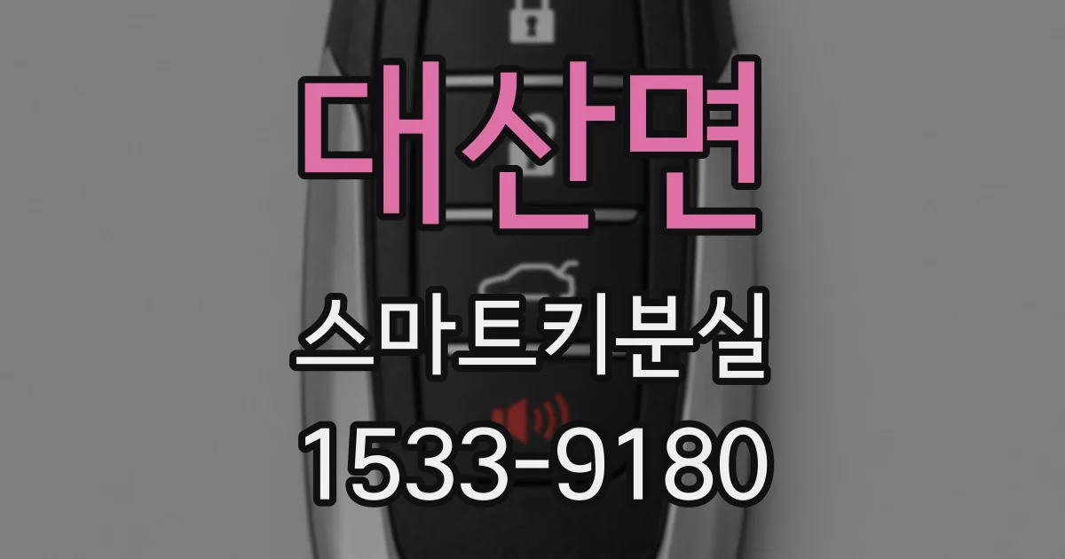 대산면 스마트키분실