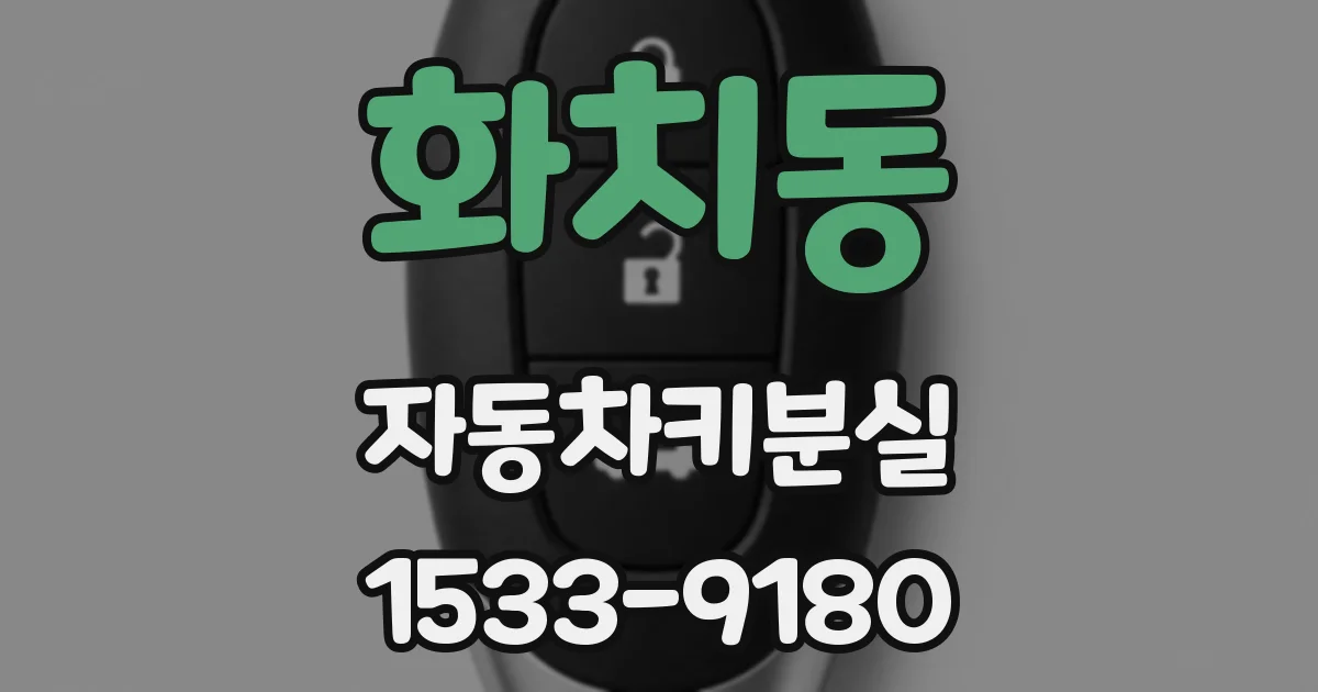 화치동 자동차키분실