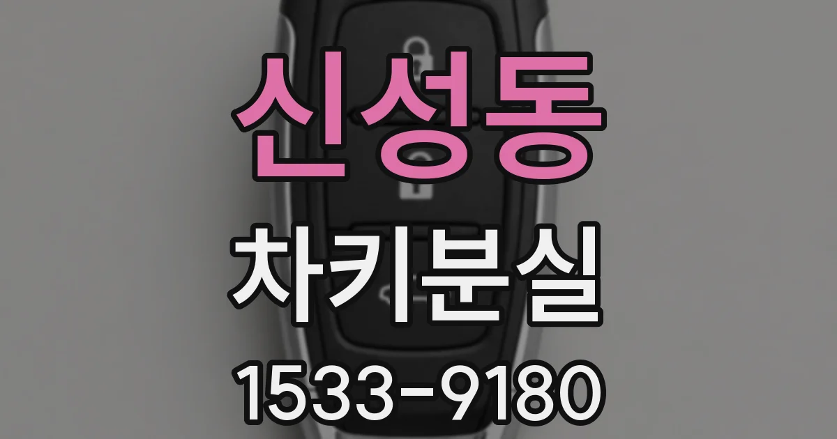 신성동 차키분실
