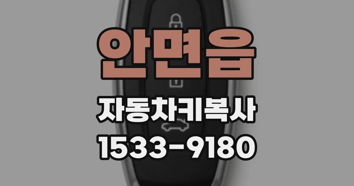 안면읍 자동차키복사