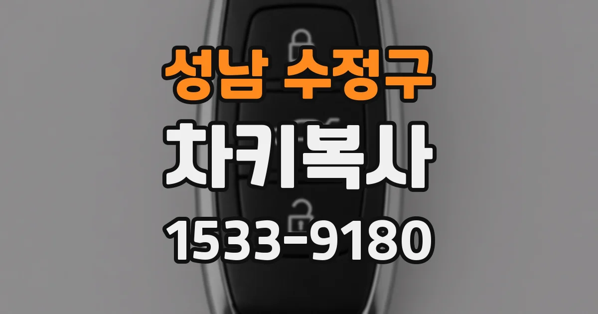 성남 수정구 차키복사