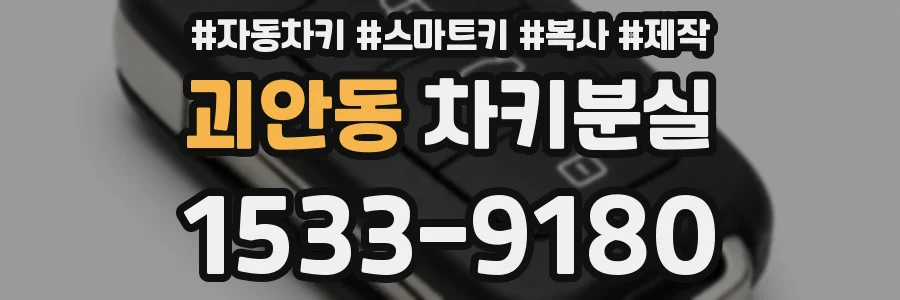 괴안동 차키분실