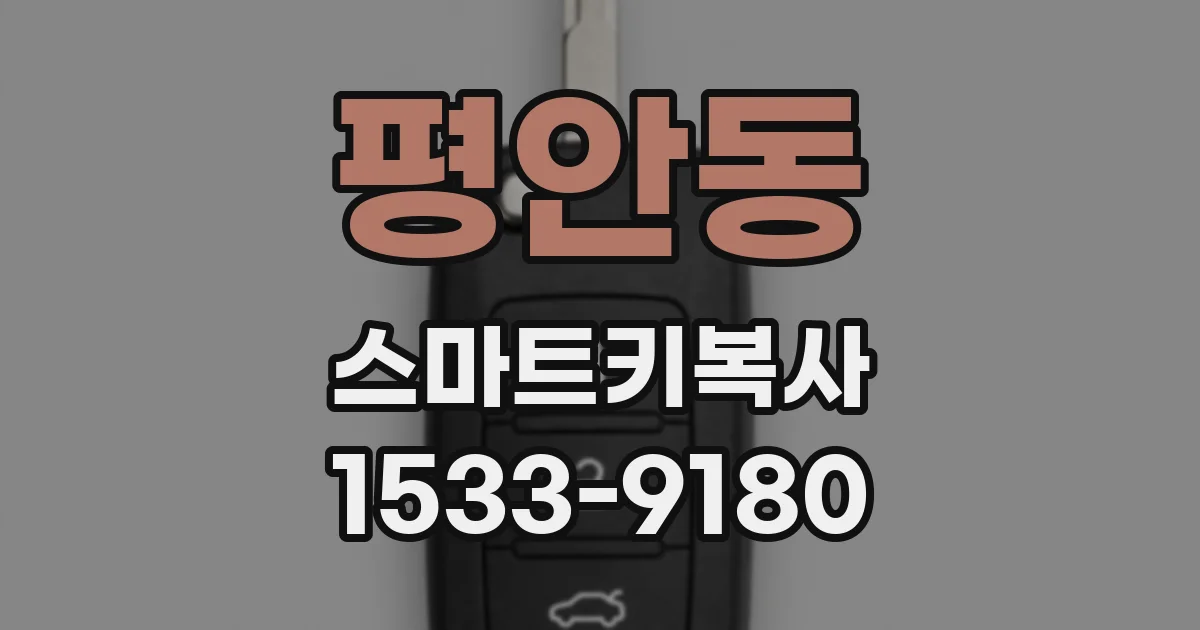 평안동 스마트키복사