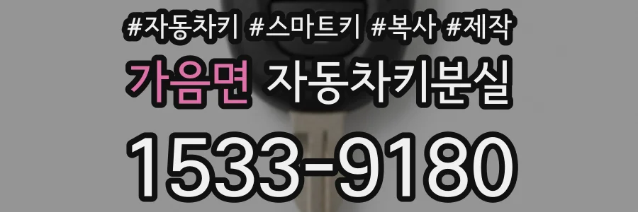 가음면 자동차키분실